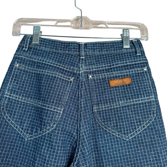 Vintage Jordache Jeans Grid High Rise Tapered Leg Juniors 12/28 Actual 26”x29” - Picture 6 of 10